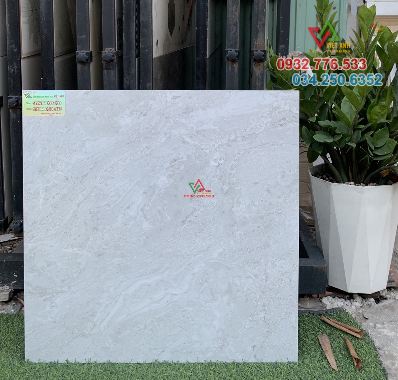 Gạch 60x60 màu xám lát nền nhà