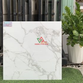 Gạch 60x60 đá bóng kiếng màu trắng vân mây