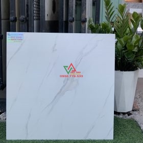 Gạch 60x60 màu trắng sọc mẫu mới 2021