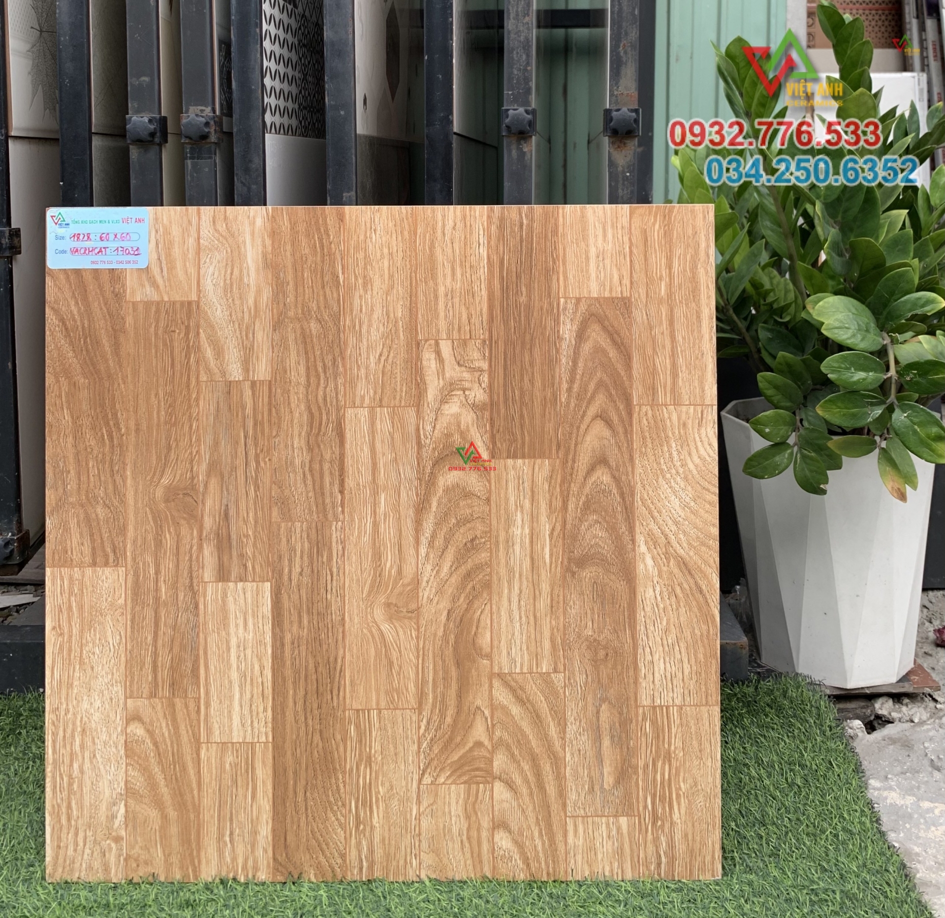 Gạch giả gỗ 60x60 lát nền phòng ngủ