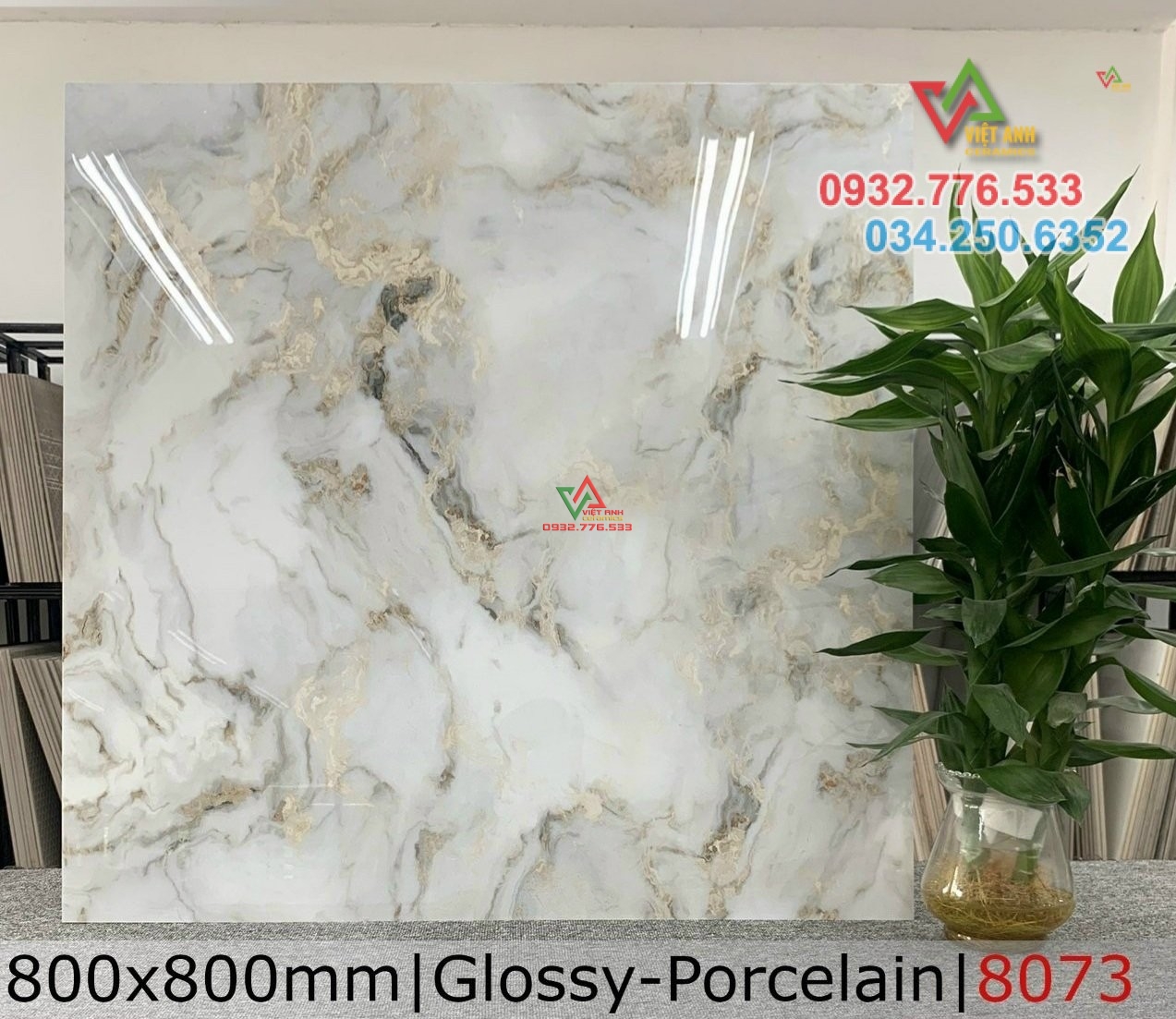 Gạch 80x80 đá bóng kiếng mẫu mới 2021