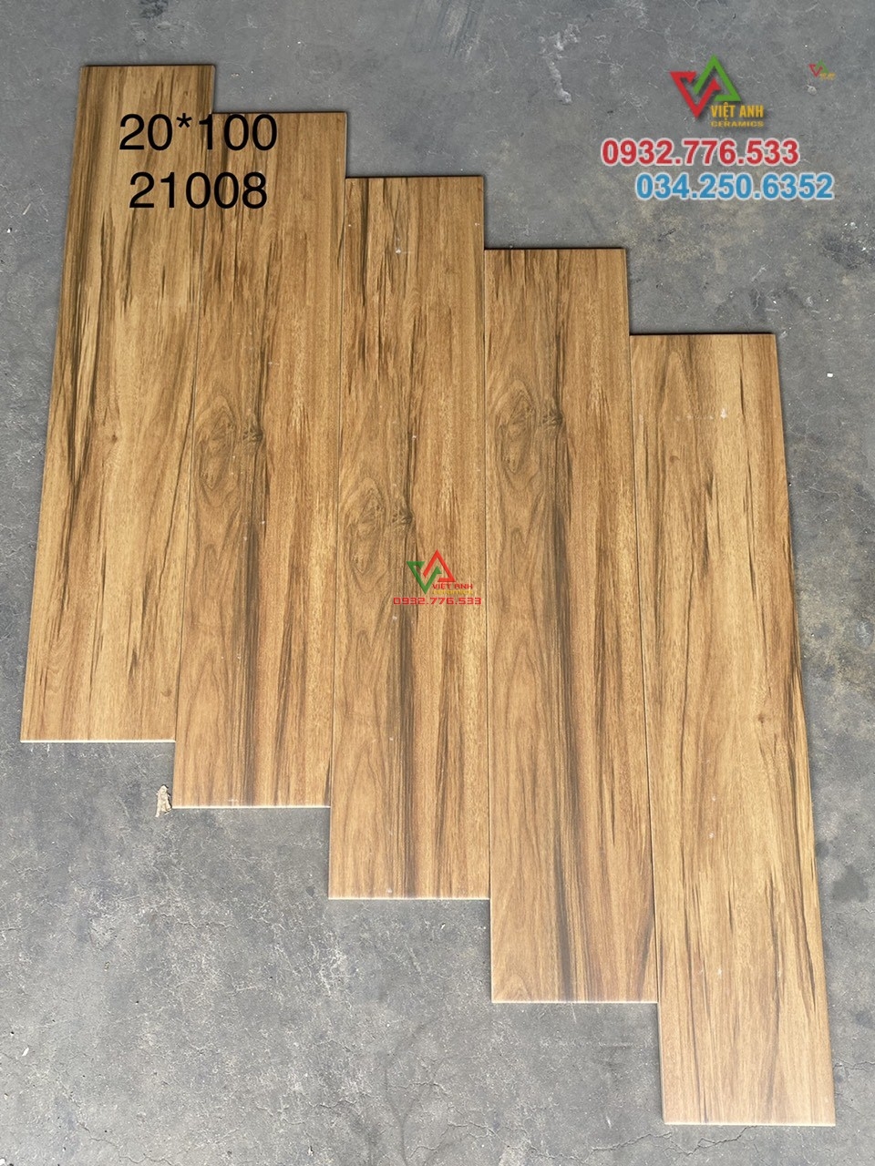 Gạch gỗ 20x100 lát nền nhà