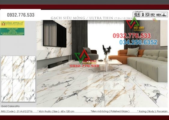 Mô hình gạch 60x120 ốp nền nhà