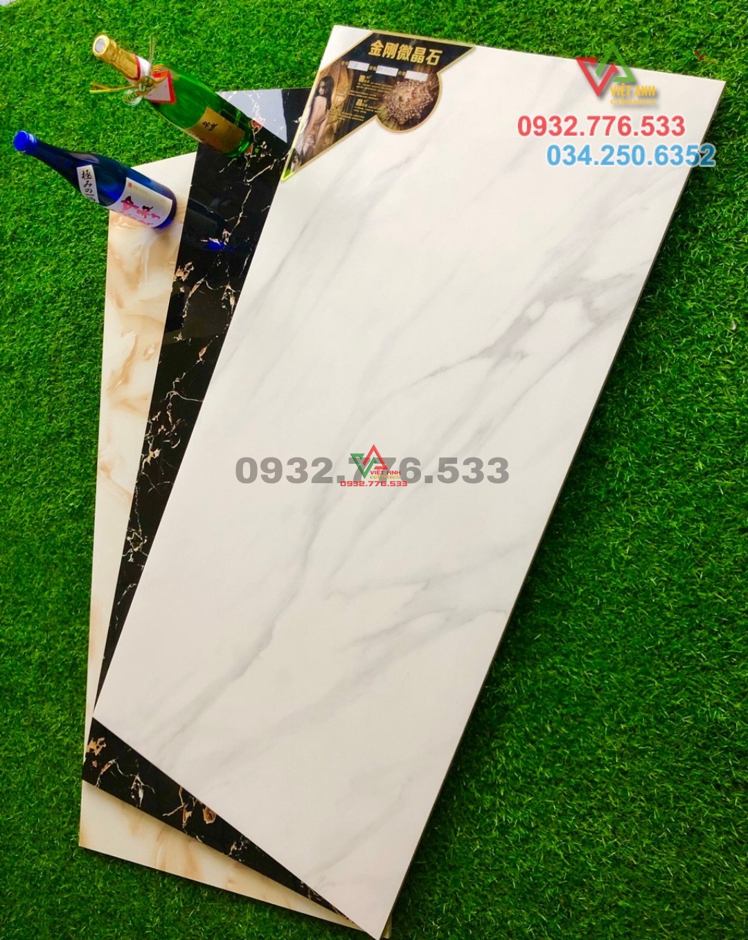 Bộ gạch 60x120 màu trắng sang đẹp