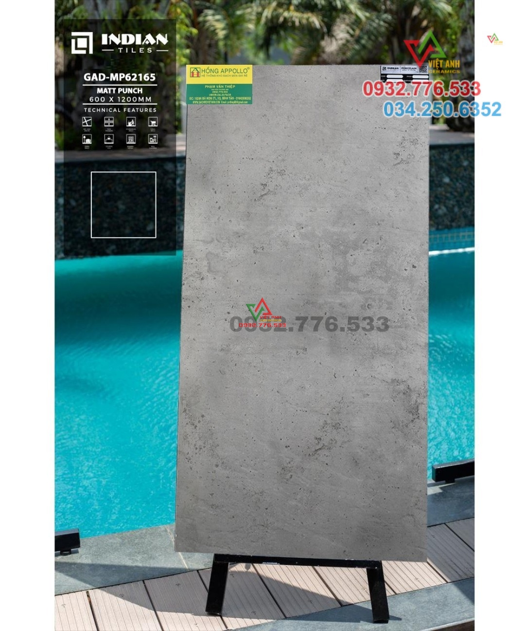 Gạch 60x120 hàng mờ ốp lát sang trọng