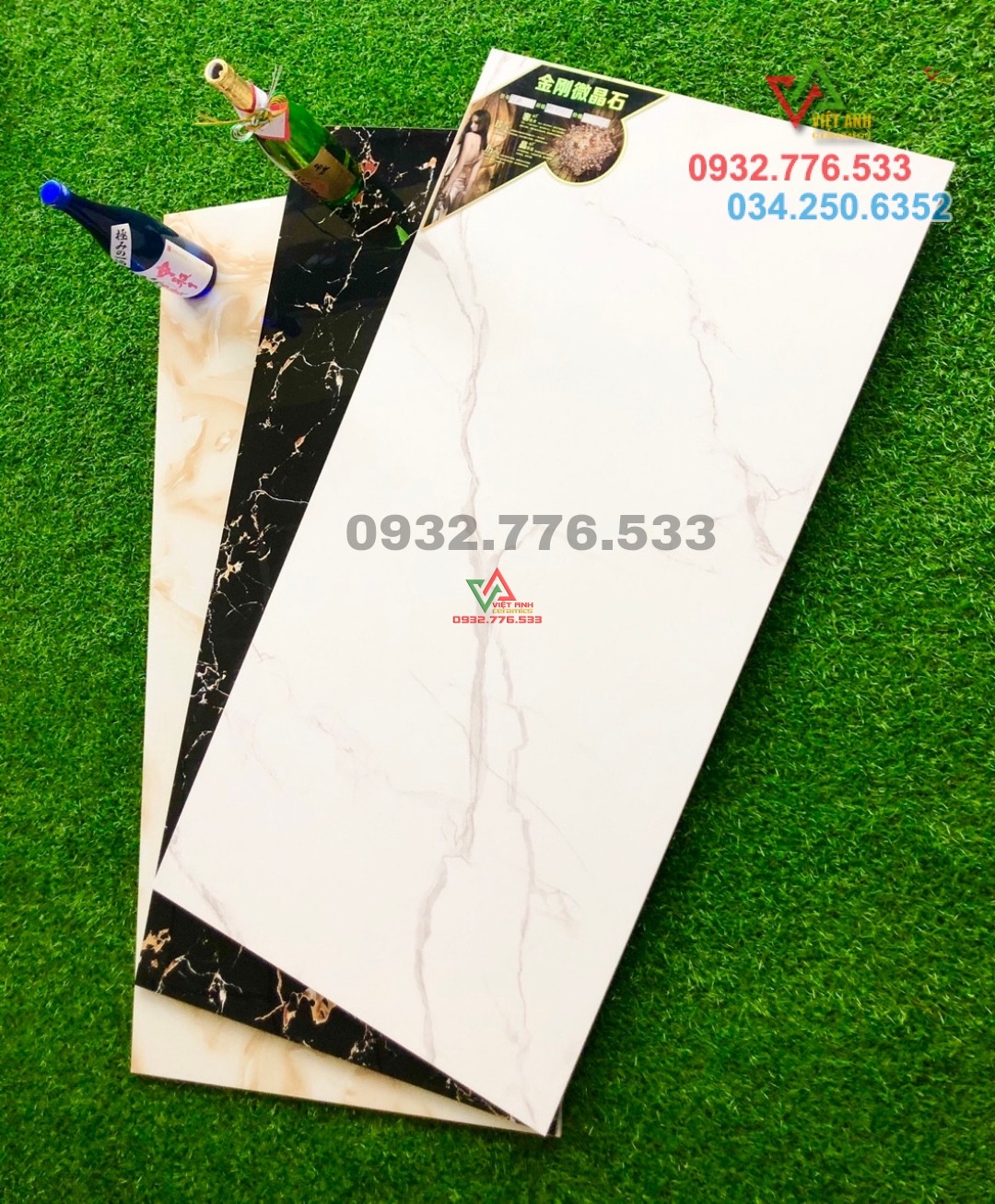 Gạch 60x120 màu trắng sọc Trung Quốc