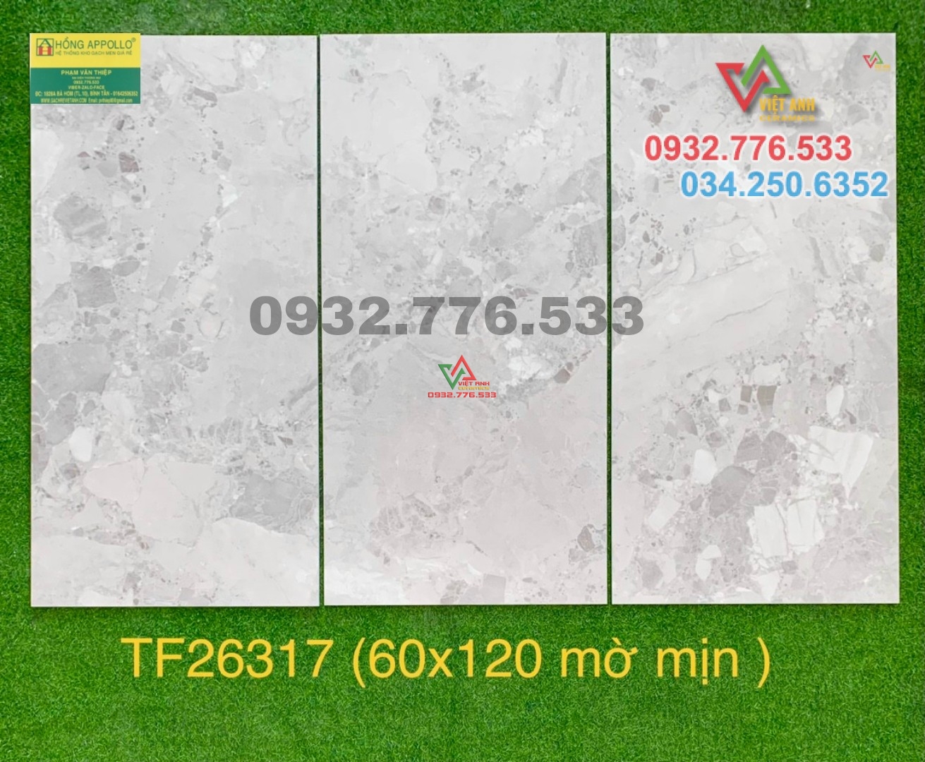 Gạch 60x120 mờ mịn ốp sảnh resort TF26317