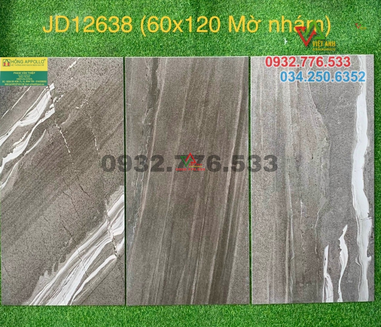 Gạch 60x120 mờ nhám sang trọng JD12638