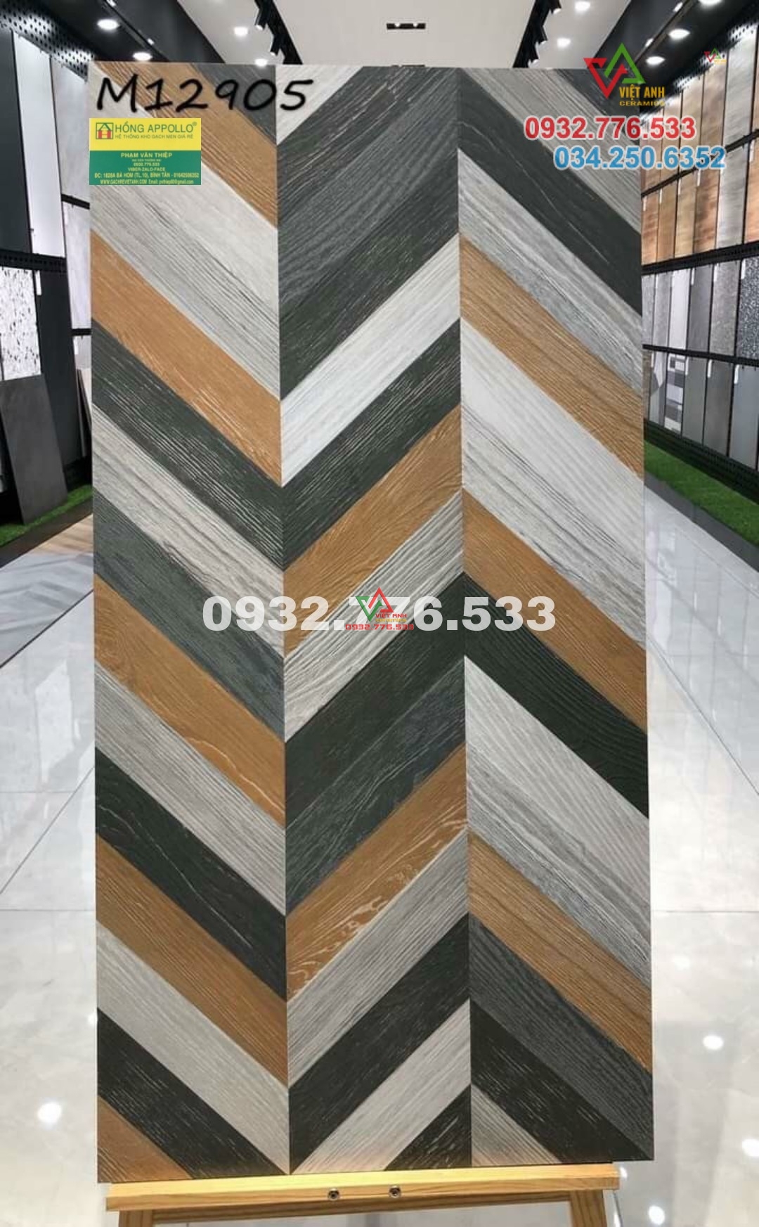 Gạch 60x120 nhập khẩu Trung Quốc giả gỗ ốp tường trang trí