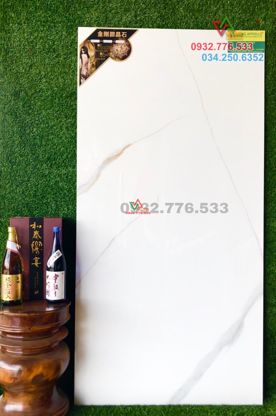 Gạch 80x160 màu trắng hàng nhập khẩu Trung Quốc