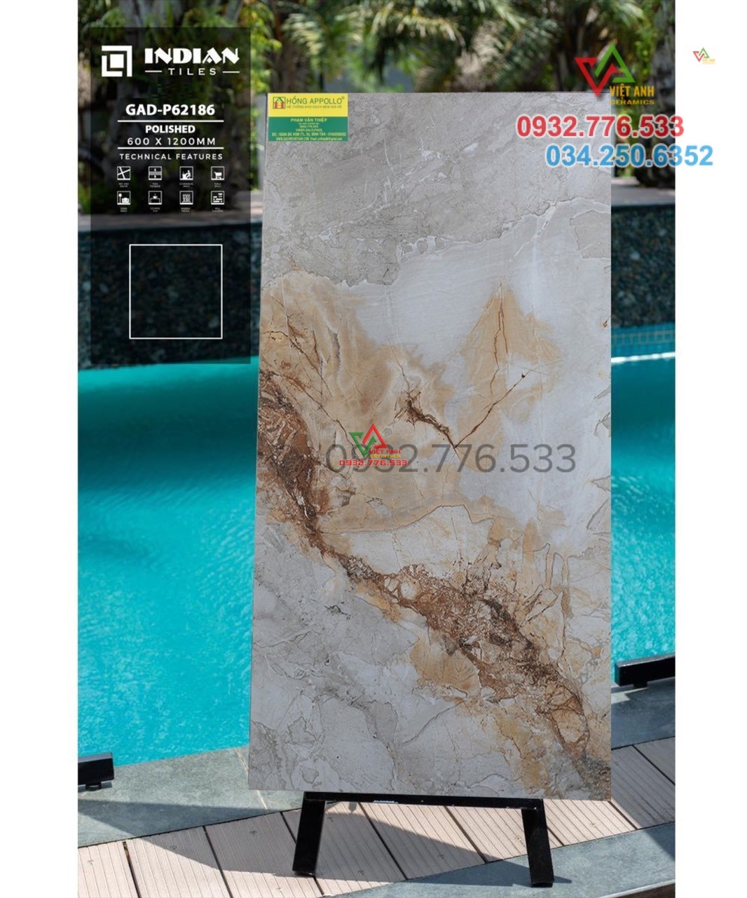 Gạch 60x120 đá bóng kiếng mầu sắc đa dạng