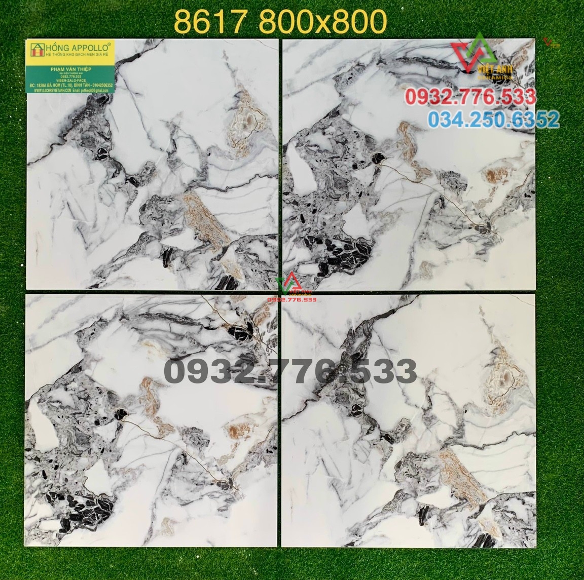 Gạch 80x80 đá marble nhập khẩu Trung Quốc mã 8617