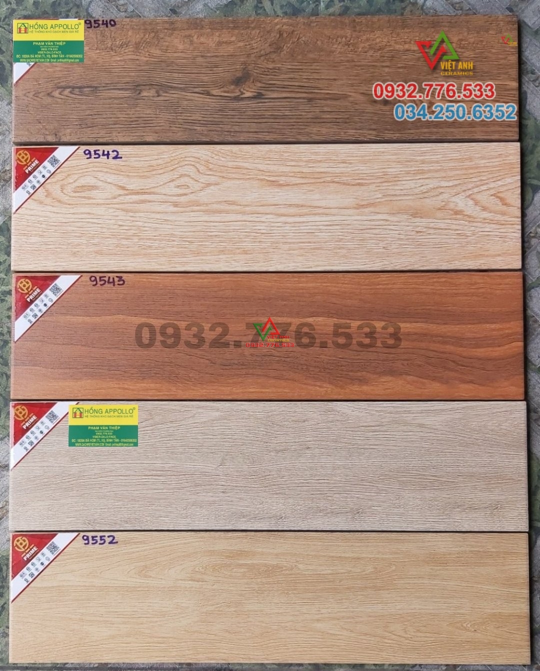 Bộ gạch 15x60 giả gỗ lát nền nhà nhiều màu đẹp