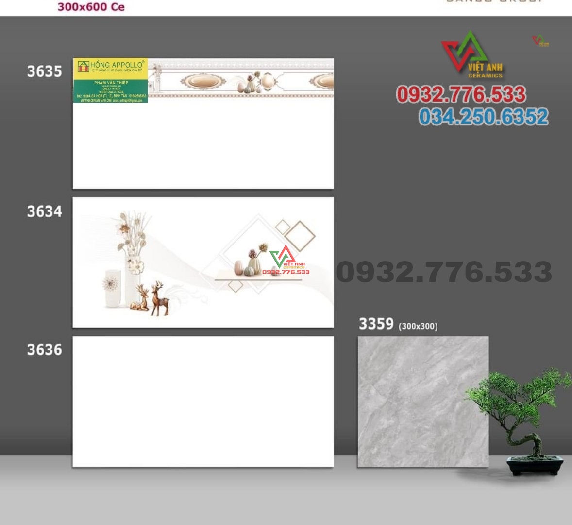 Bộ gạch 30x60 màu trắng ốp tường