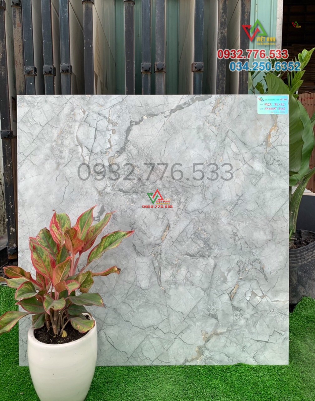 Gạch 80x80 ốp lát nền nhà vân rạn nứt