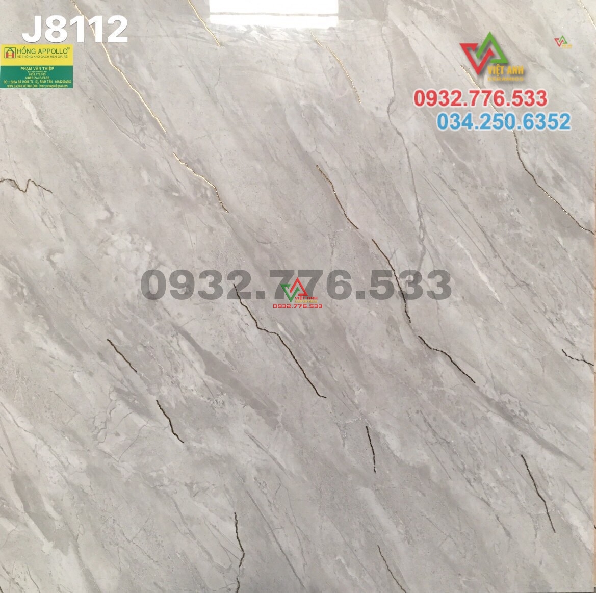 Gạch 80x80 vân rạn nứt mã J8112