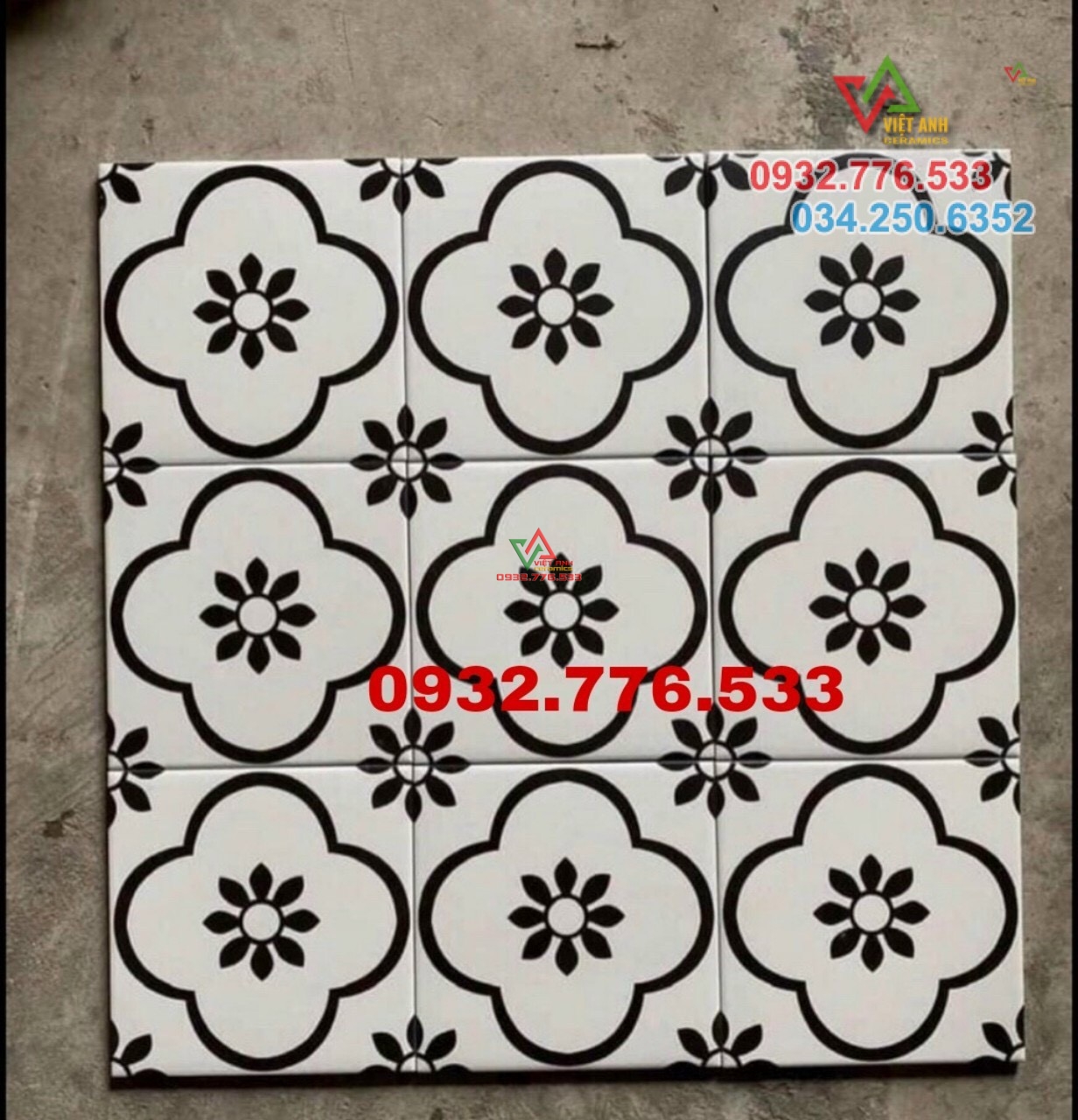 Gạch 20x20 trang trí cổ điển