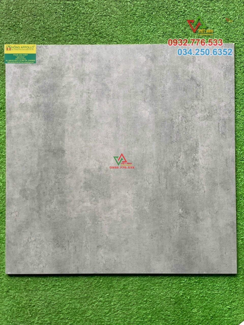 Gạch 60x60 hàng mờ màu bê tông