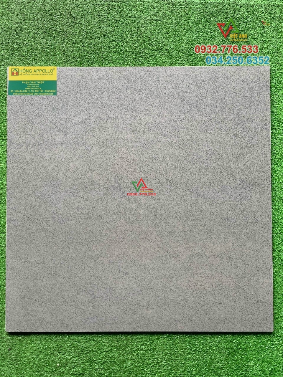 Gạch 60x60 màu xám đậm hàng mờ