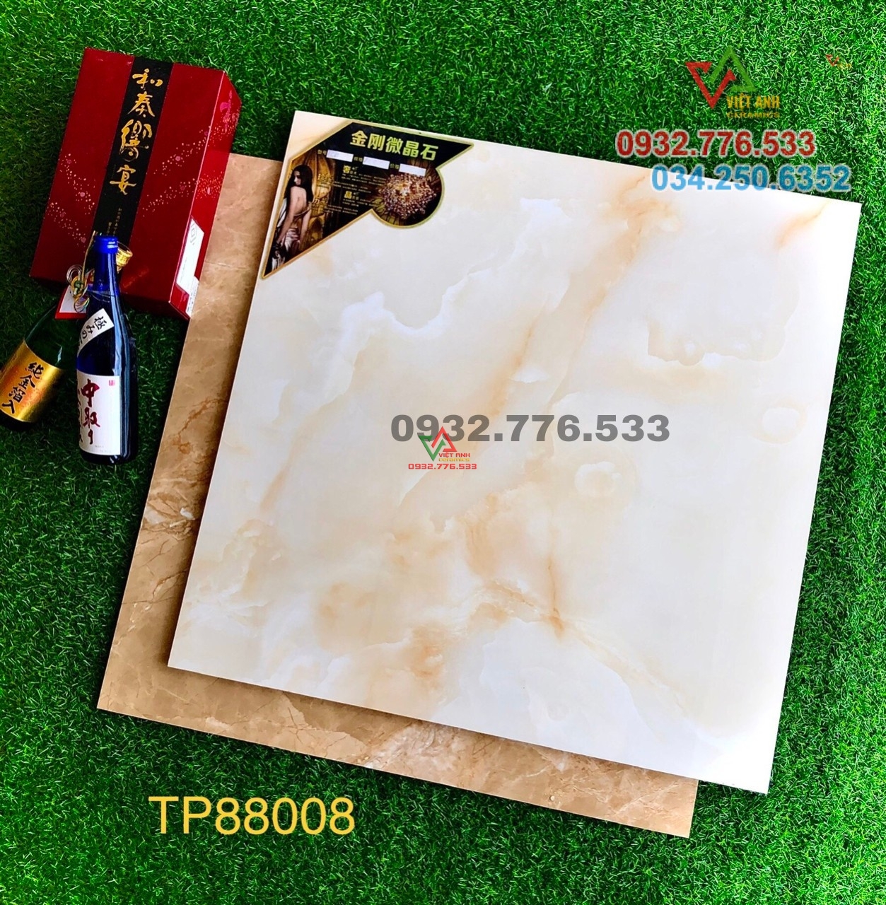 Gạch 80x80 lát nền nhà hàng tuyệt phẩm TP88008