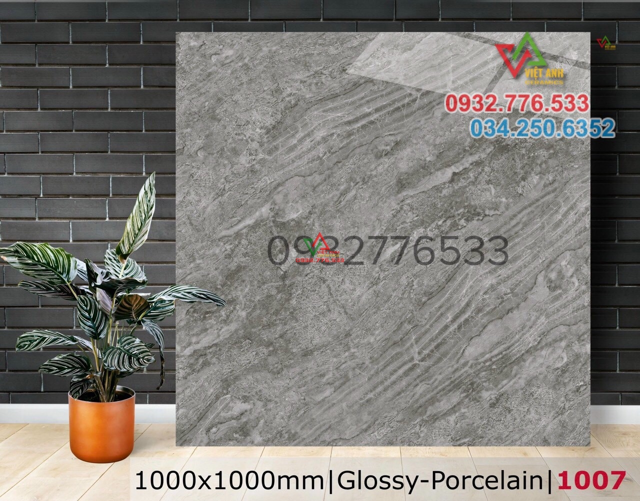 Gạch ốp lát 100x100 catalan vân đá 1007