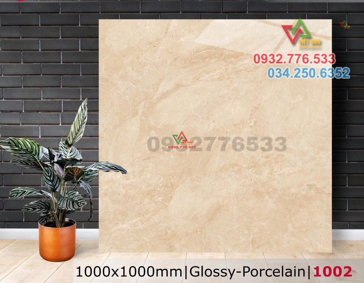 Gạch ốp lát 100x100 vân đá hàng xịn 1002