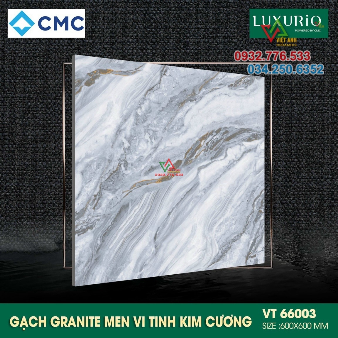 Gạch 60x60 đá granite màu sang năm 2022