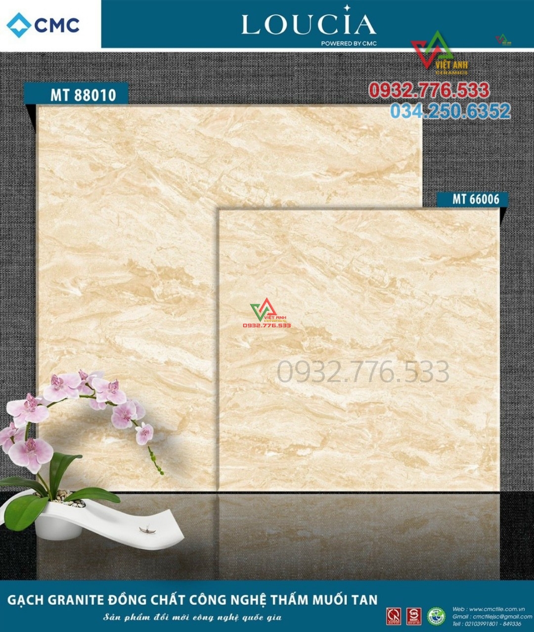 Gạch 60x60 granite đồng chất công nghệ muối tan