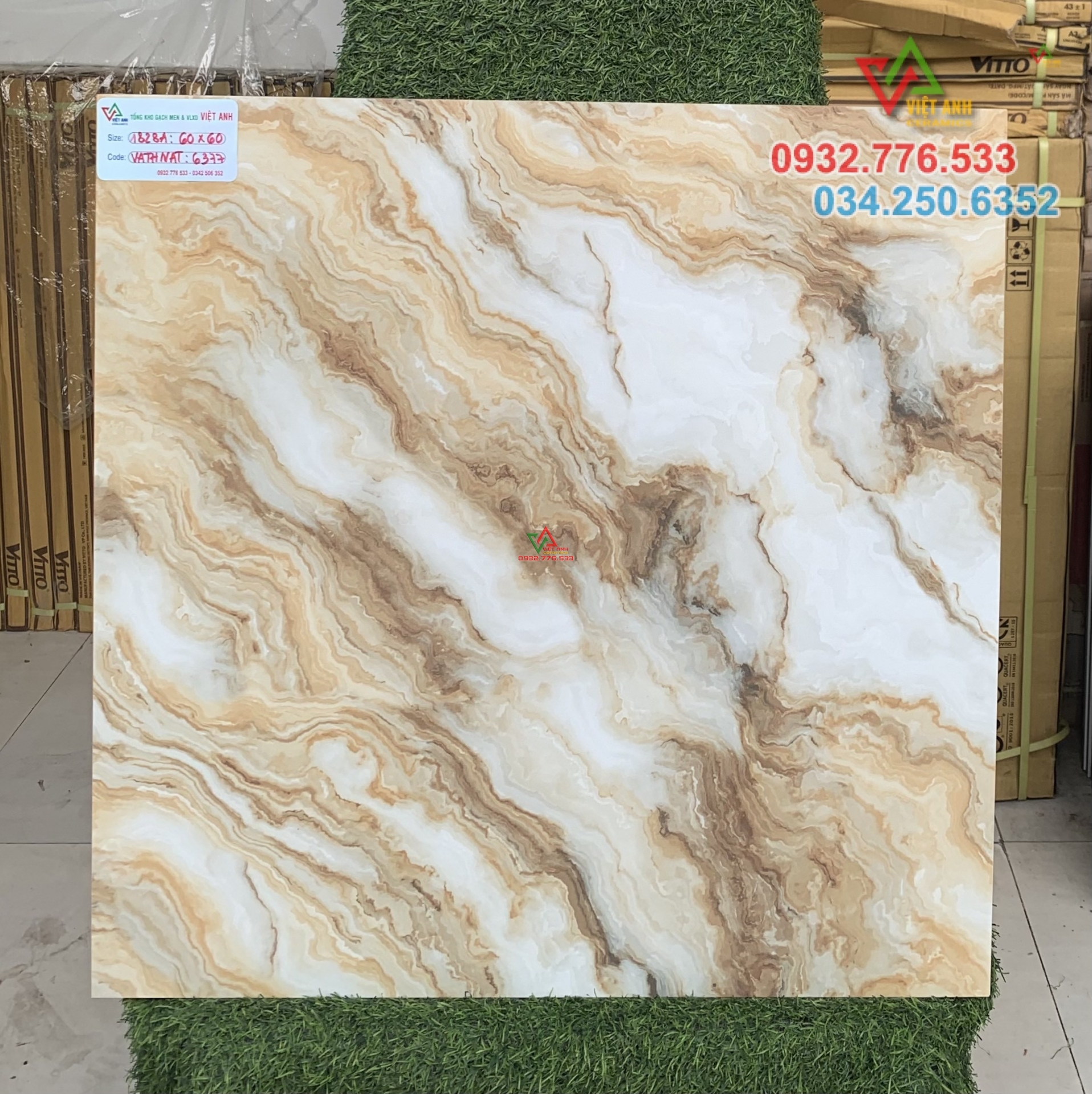 Gạch 60x60 marble ốp lát mặt tiền đẹp mắt