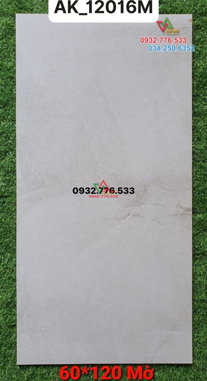 Gạch 60x120 màu xám tối đá mờ