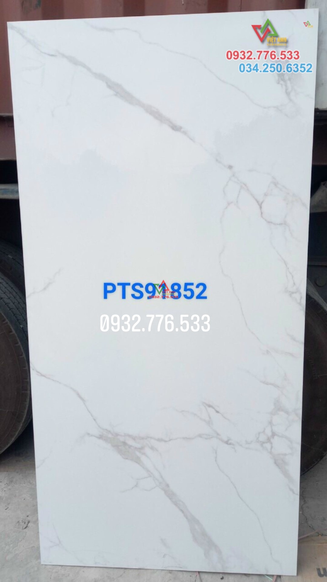 Gạch 90x180 màu trắng vân mây