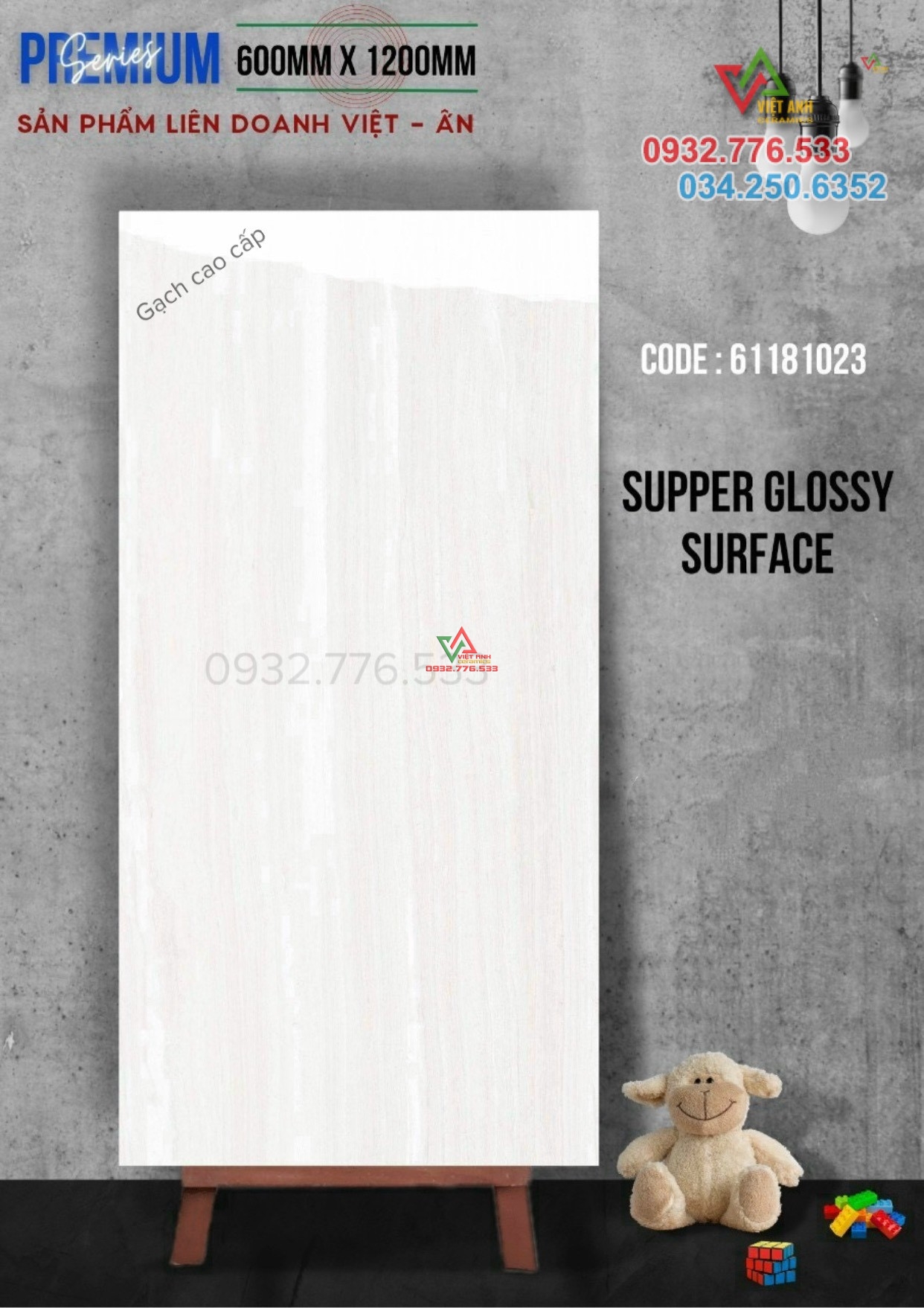 Gạch 60x120 đá bóng kiếng lát nền tỉnh Bến Tre