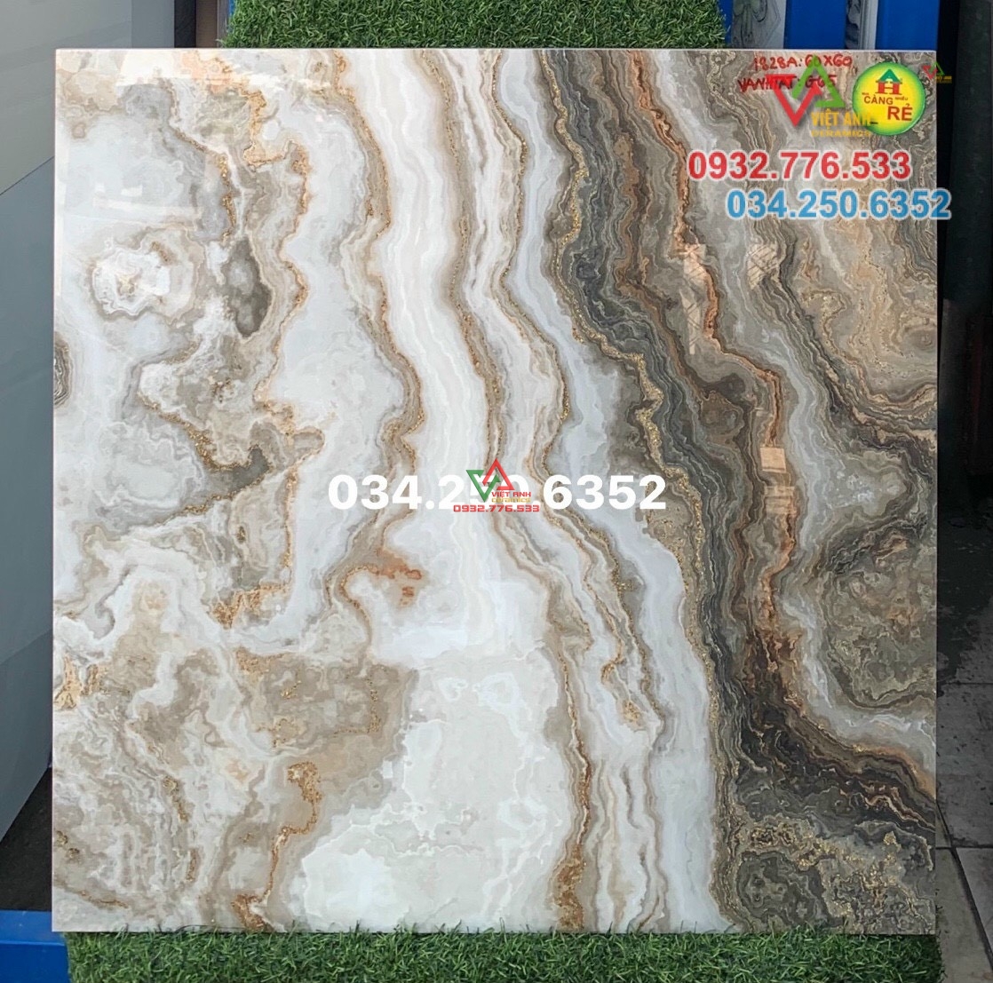 Gạch 60x60 đá bóng kiếng marble sang chảnh