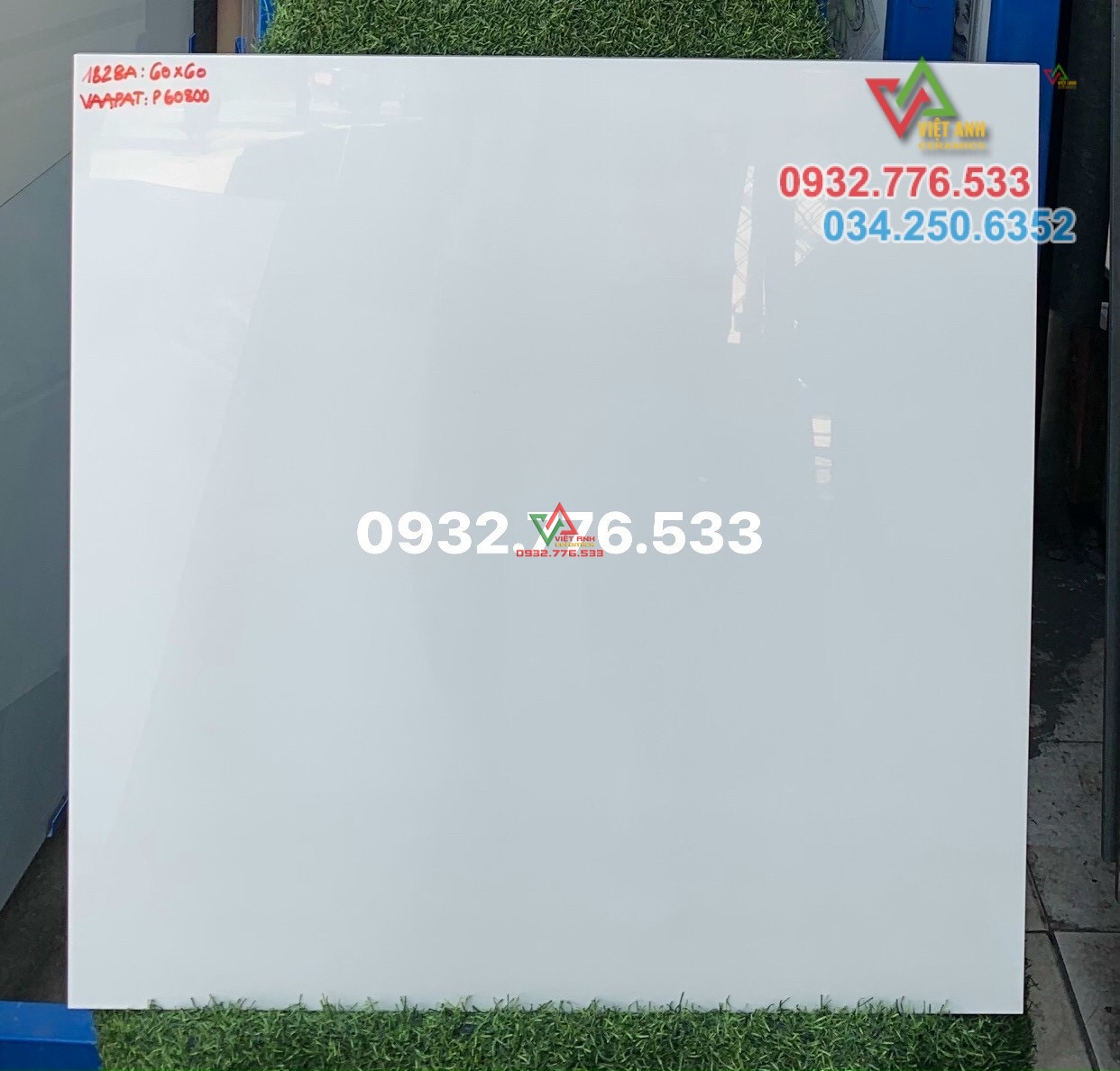 Gạch 60x60 màu trắng tinh hàng Vn