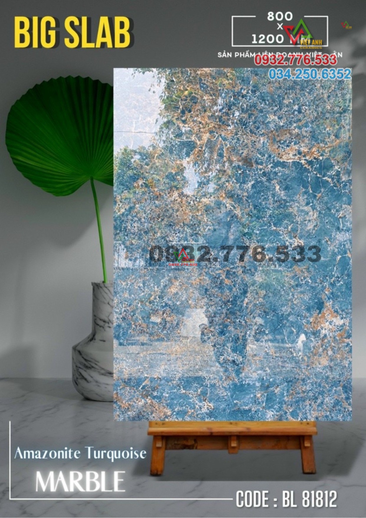 Gạch 80x120 ốp tường xanh cẩm thạch mới nhất thị trường hcm