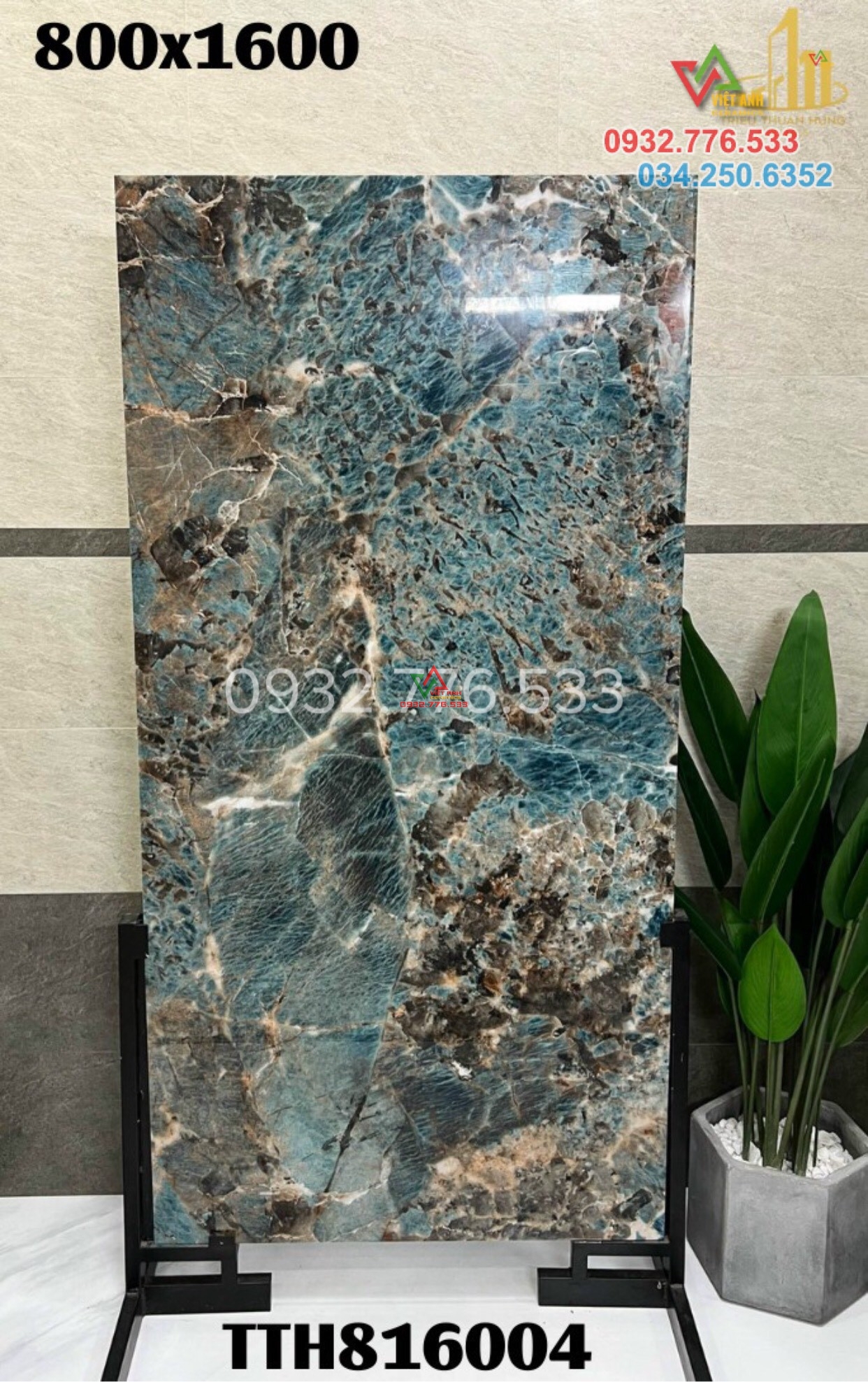 Gạch 80x160 màu xanh marble bóng kiếng cao cấp nhất năm 2023