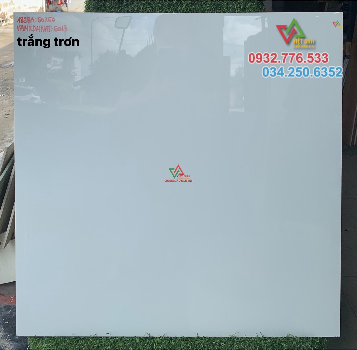 Gạch 60x60 màu trắng trơn tại tỉnh Bến Tre
