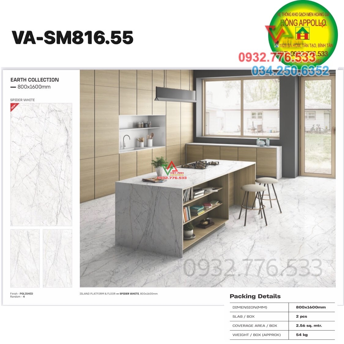 Gạch 80x160 ốp lát nền nhà sang bóng cao cấp tại tỉnh Kiên Giang