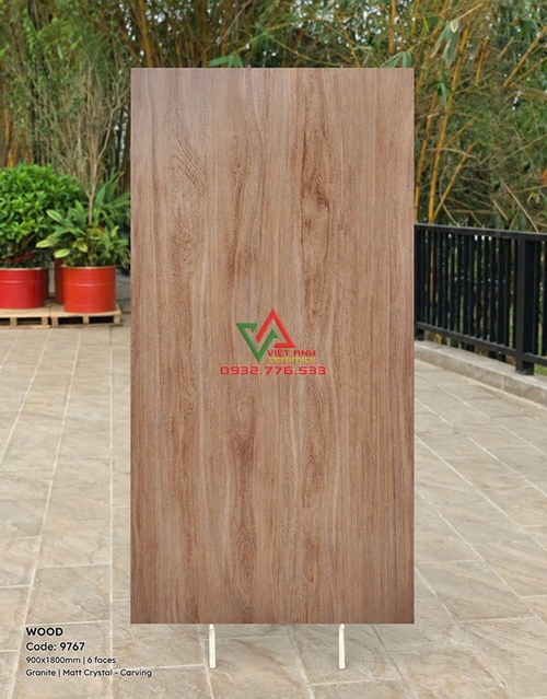 Gạch Giả Gỗ 90x180 Màu Nâu Tự Nhiên Bề Mặt Mờ