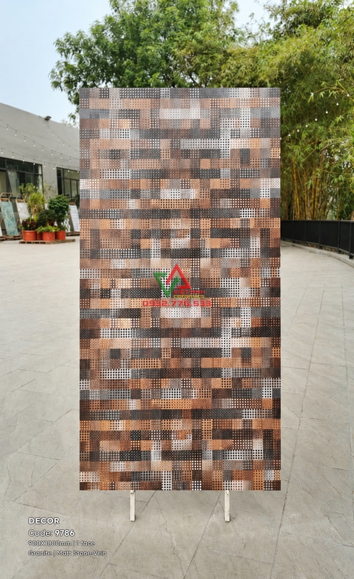 Gạch Trang Trí 90x180 Họa Tiết Mosaic Mờ