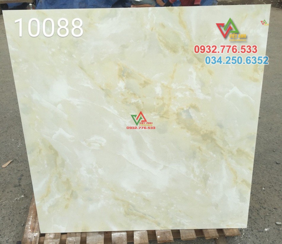 Gạch 100x100 khổ lớn ốp phòng khách siêu bóng láng