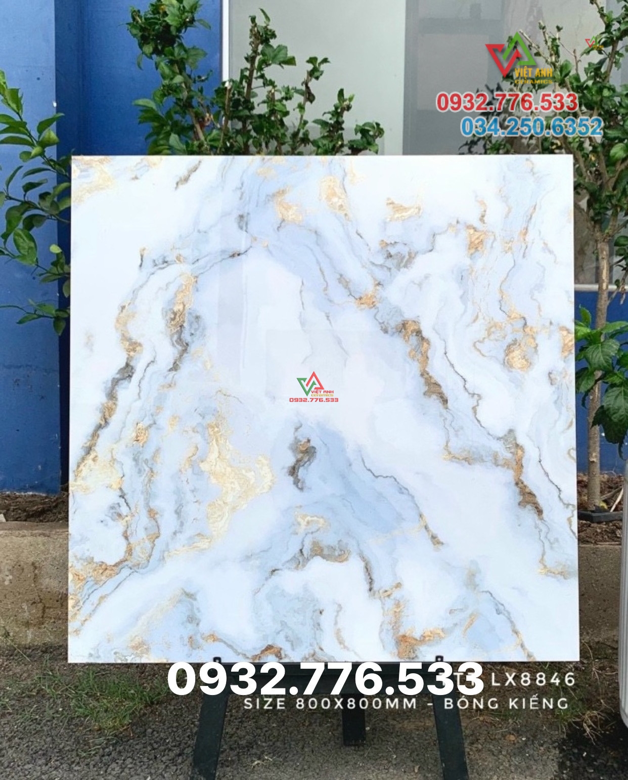 Gạch đá sang trọng 80x80 sẵn tại kho quận 7