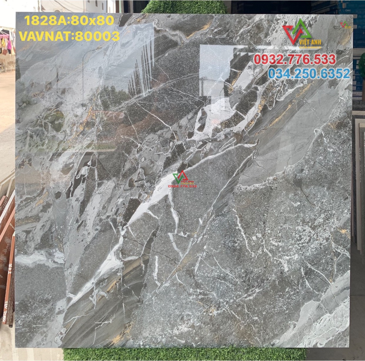 Gạch đá 80x80 Porcelain mài bóng nano cao cấp tại Bà Rịa Vũng Tàu