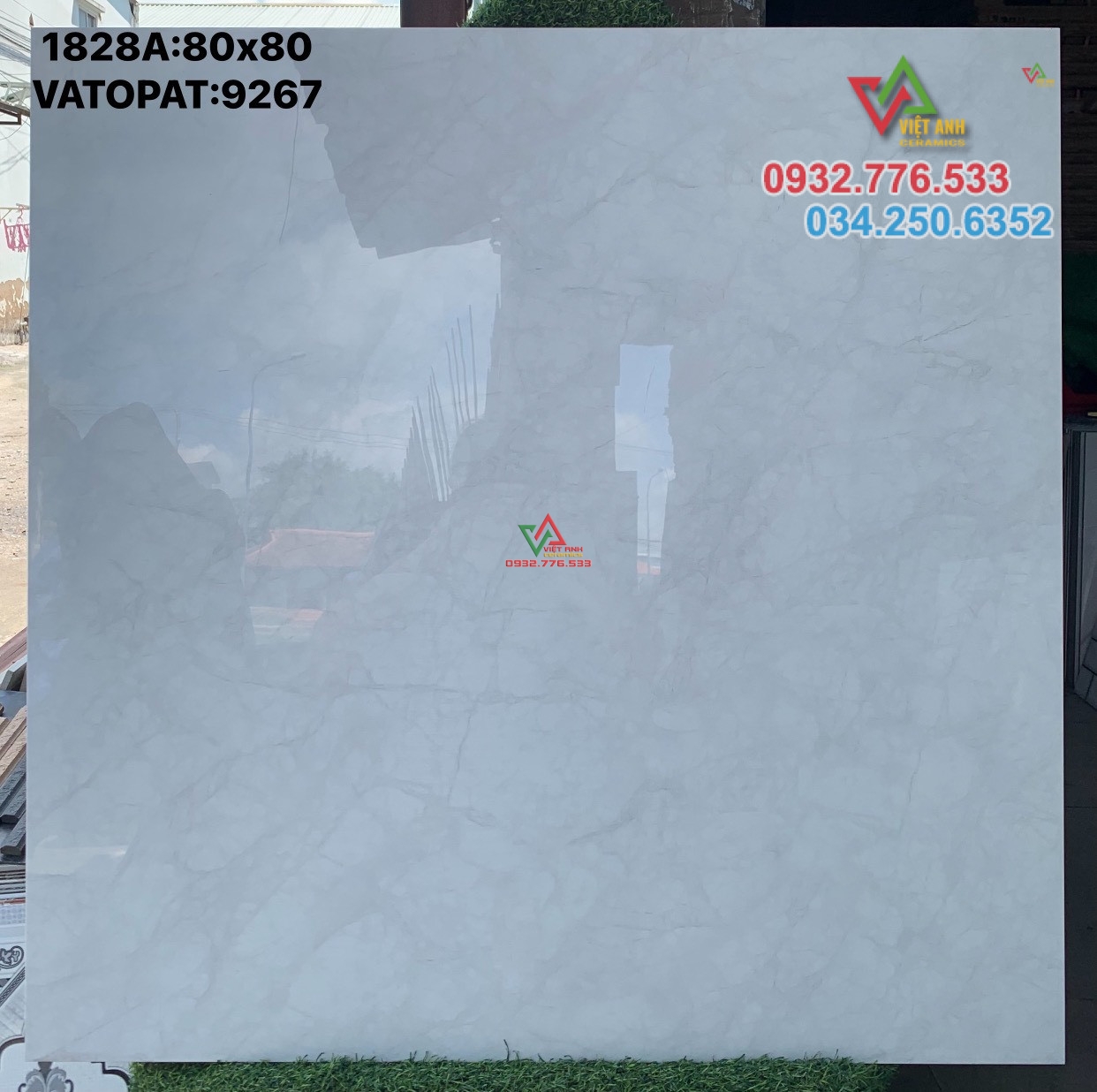 Gạch 80x80 đá bóng kiếng toàn phần mã 9267
