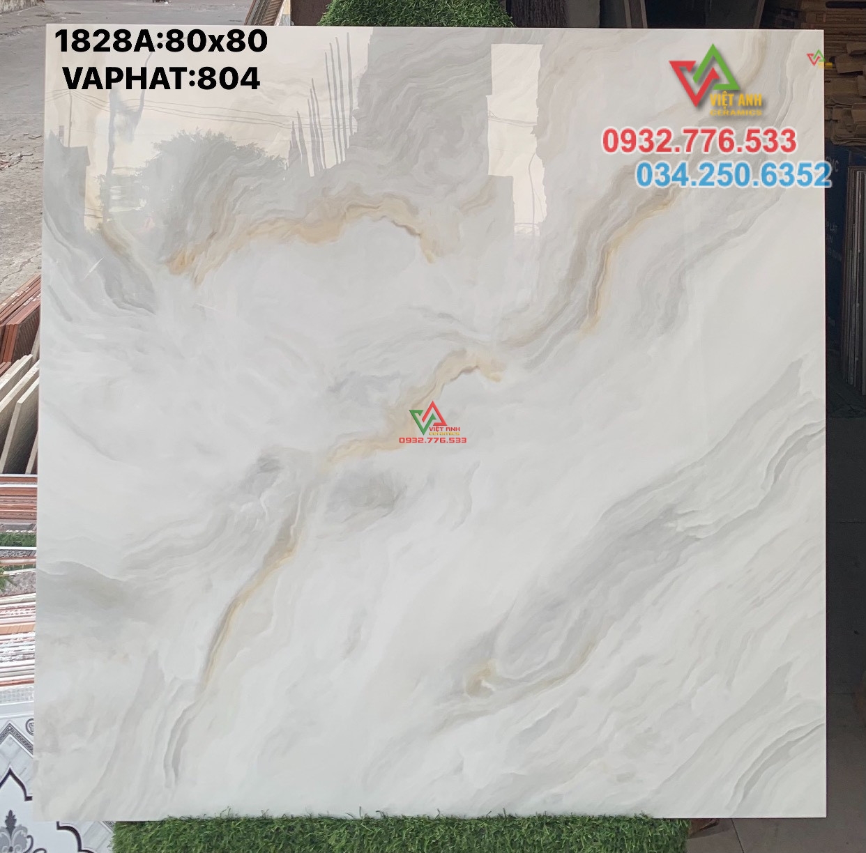 Gạch 80x80 hàng luxury marble hàng cao cấp tại VN sẵn trong kho