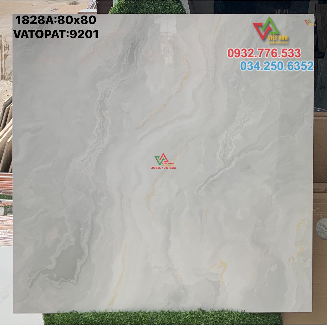 Gạch 80x80 lát nền bóng kiếng mã 9201 cao cấp