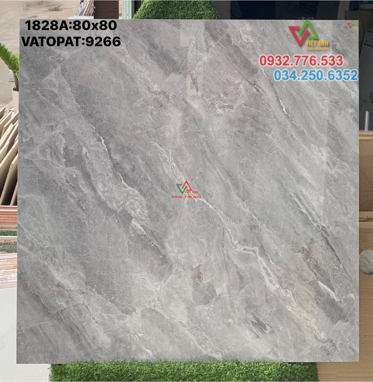 Gạch 80x80 màu xám ốp phòng ngủ giá rẻ