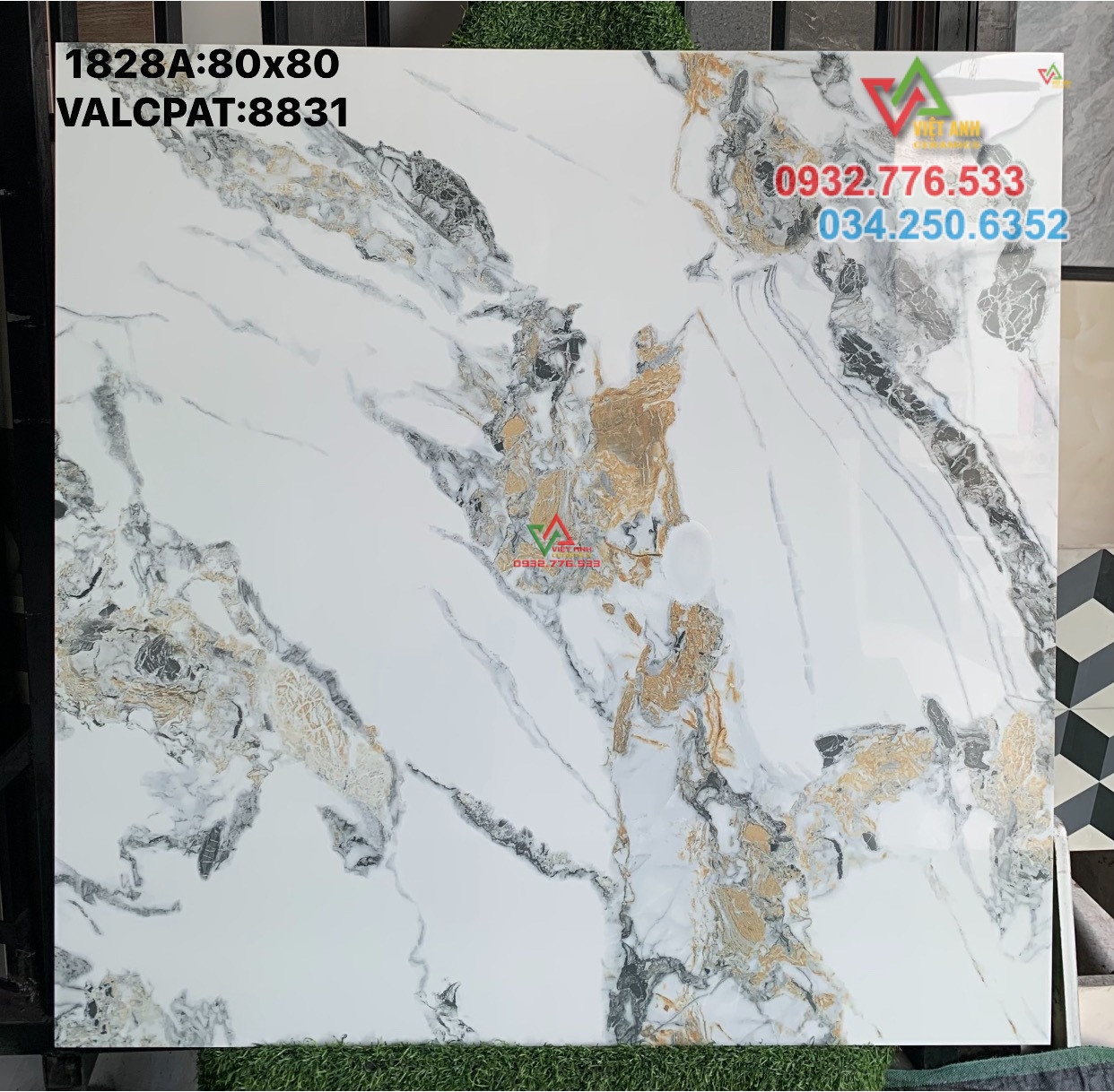 Gạch 80x80 vân đá cao cấp marble ốp lát nền nhà