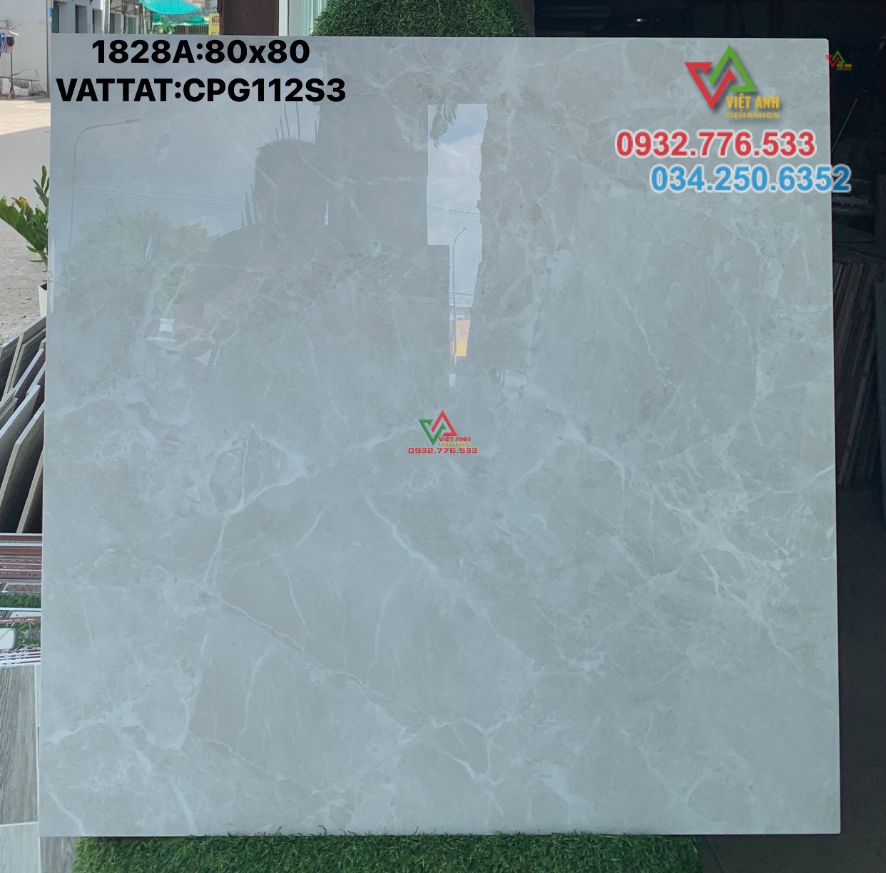 Gạch đá 80x80 hàng VN đá bóng kiếng tại HCM mã CPG112S3