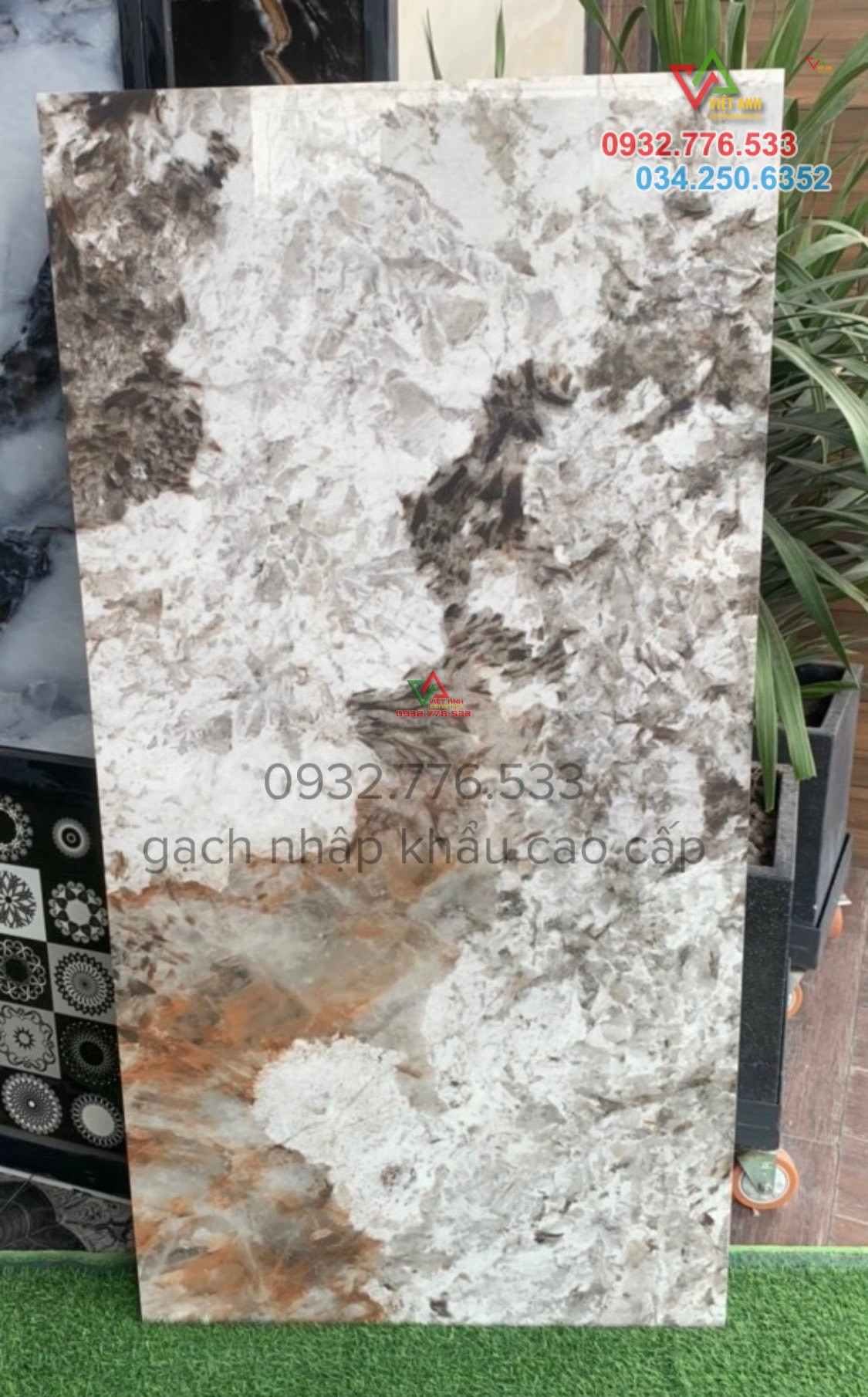 Gạch khổ lớn 80x160 đá marble hàng cao cấp tinh tế tại Ấn Độ